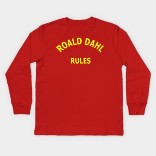 Roald Dahl Rules Kids Long Sleeve T-Shirt